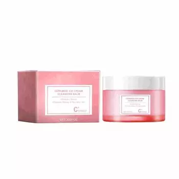 Нежный и освежающий очищающий бальзам, подходящий для всех типов кожи. Эрамидный экстракт арбуза. Очищающий увлажняющий гель для снятия макияжа. 30 г. белый