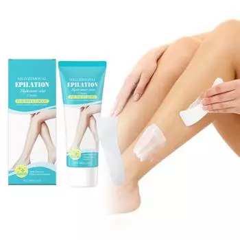 Нежный и успокаивающий крем для удаления волос на руках, ногах, интимных зонах, отбеливающий крем для тела и удаления волос, увлажняющий, 60 г белый