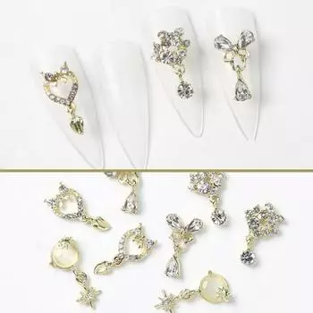 Нежный маникюр Декор Блеск Портативный 3D Эффект D