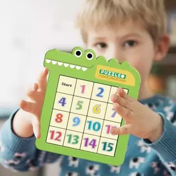 Нежный многофункциональный безопасный пазл цифровой раздвижной пазл мультфильм обучающая игрушка для детского сада Single розовый