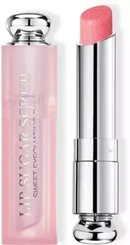 нежный отшелушивающий бальзам для губ с сахаром, не смываемый - эффект розовения TU прозрачный