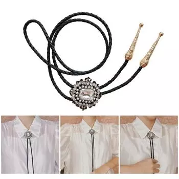 Нежный ромбовидный галстук-боло для девочки, официальное собрание, карнавал, вечеринка, подросток, рубашка, свитер, костюм, джентльмен, галстук