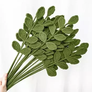 Нежный ручной цветок яркий цвет тонкой работы декоративный зелёный