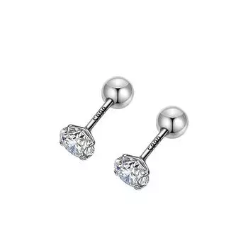 Нежный Стиль Круглая Бусина Винт Серьги Серьги Ушные Кости Ногти Год Пирсинг Уха Украшение Для Уха