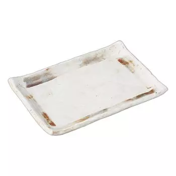Nezumi Shino rectangular plate Long plate 7.0 [20.514.52cm]