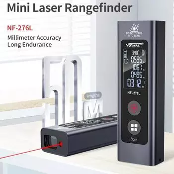 NF-276L-50m мини лазерный дальномер инфракрасный измерительный прибор электронная линейка высокоточная лазерная измерительная линейка 50m
