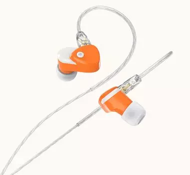 NF AUDIO Canal Earphones RA10 Orange Playback Frequency Band Micro Dynamic Driver 2Pin Detachable Silver Coated Oxygen Free Copper Cable 1 Year