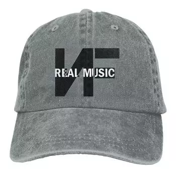 NF настоящая музыкальная шляпа дальнобойщика с логотипом Merch, винтажная джинсовая шляпа Snapback с потертостями для женщин унисекс, регулируемая One Size
