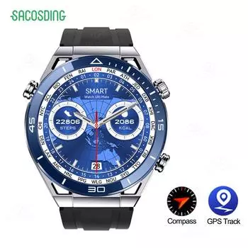 Nfc Ecg+ppg Bluetooth Call Smartwatch Compass Tracker Motion Bracelet Fitness For Huawei Watches Ultimate Smart Watch Men