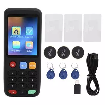 NFC-копир для карт, профессиональный копировальный аппарат для удостоверений личности, смарт-карт с прозрачным экраном для доступа C