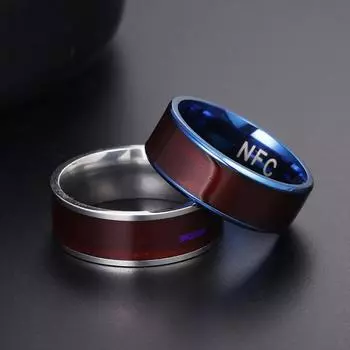 NFC Smart Ring Новая технология Smart Wear Ring Поддержка всех функций NFC Смартфоны, Smart Ring для блокировки паролем по отпечатку пальца 6