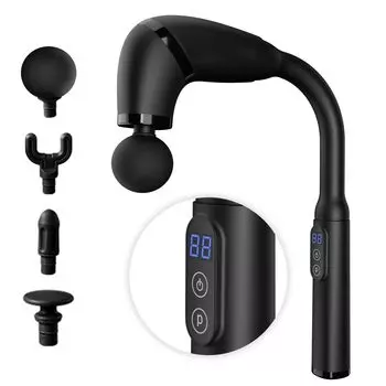 Ni Zmir Fascia Release Gun Handy Gun long handle reaches the 10mm deep 22 levels of intensity 4 heads Fascia up to 3500 3000mAh large over 9 hours of