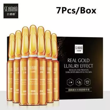 Ниацинамид, отбеливающая сыворотка для лица, увлажняющая, против старения, лифтинг морщин, укрепляющая эссенция для ухода за кожей, 7 шт./кор.