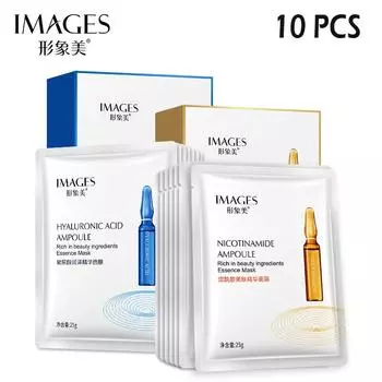 Ниацинамидная маска для лица с эссенцией кожи, сужающая поры, увлажняющая ампульная маска с гиалуроновой кислотой оранжевый