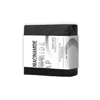 Ниацинамидное мыло 70 г Глубоко очищающее тело, увлажняющее мыло ручной работы для кожи белый