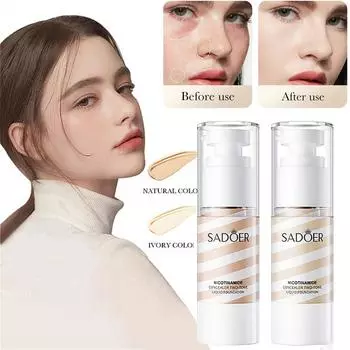 Ниацинамидный консилер, двухцветная жидкая основа, фиксирующая макияж