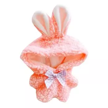 nianniyhouse 10 см мягкая игрушка одежда комбинезон динозавр кролик медведь лось пижама хлопковая кукла аксессуары наряд (розовый)