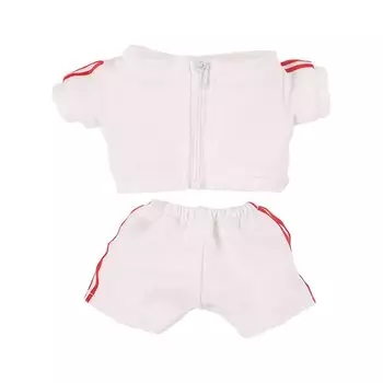 nianniyhouse 20 см Кукольная одежда Хлопковая кукольная одежда Спортивная одежда Куртка Брюки Кукольная детская одежда для плюшевых игрушек (белый) белый