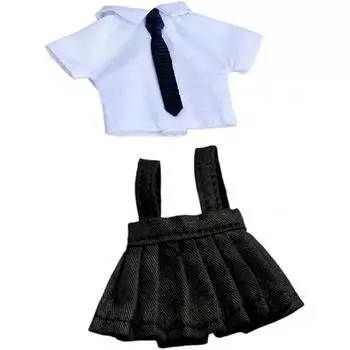 Niannyyhouse Obitsu 11 Одежда для кукол Рубашка+Юбка Комплект из 2 предметов Юбка с цветочным принтом 1 12 Одежда для кукол BJD Белый 2 Белый 2