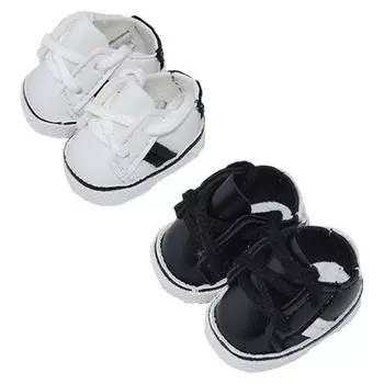 nianyyhouse 10 см мягкие кожаные туфли кукольная обувь из хлопка длина обуви аксессуары для кукол 1/8BJD приблизительно. 3,6 см наряд (A1) коричневый