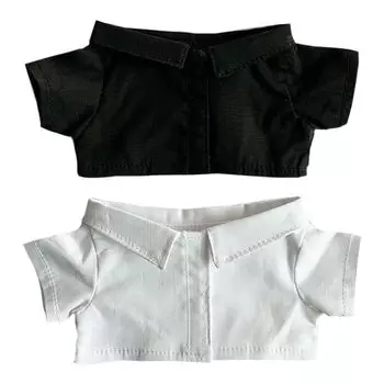 nianyyhouse 10см 15см 20см мягкая игрушка одежда простая рубашка платье рубашка наряд хлопковая кукла аксессуары (а2, 10см)