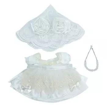 nianyyhouse 20 см мягкая игрушка одежда свадебный костюм костюм кукла из хлопка аксессуары наряд (грамм)