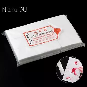 Nibiru DU 540 шт., безворсовые салфетки для снятия лака для ногтей, мягкие 100% хлопок, инструмент для очистки лака для ногтей, маникюрный инструмент