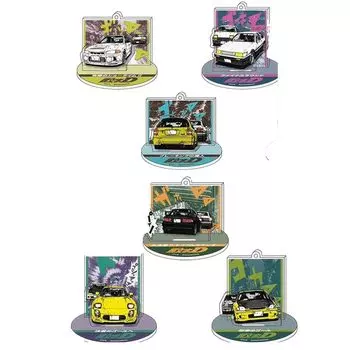 NIC Initial D Effect Acrylic Stand All 6 Types Set Full Comp Gacha Gacha Capsule Toy Vol.3