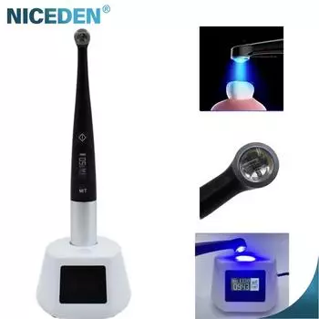 Niceden 3000 мВт/см2 стоматологическая лампа полимеризации 1 секунда высокой мощности полимеризации с 7 режимами детектора кариеса светодиодная лампа полимеризации European plug