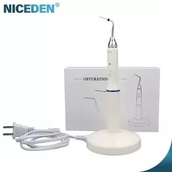 Niceden Нагревательная ручка стоматологическая беспроводная гуттаперчевая эндонагревательная ручка 2 наконечника