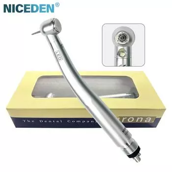 NICEDEN Sirona T3 LED стоматологический наконечник керамический подшипник 4/2 отверстия кнопка тройной распылитель воды стоматологический высокоскоростной наконечник 2 holes