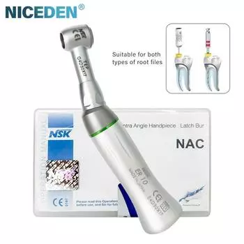 NICEDEN Стоматологическая 10:1 Редукционный Контра-угловой наконечник 60° Twist Возвратно-поступательная головка ручных файлов для эндодонтического стоматологического оборудования для полости рта