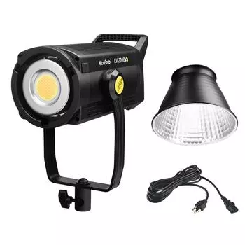 NiceFoto LV-2000A Двухцветный светодиодный светильник для видеосъемки, 200 Вт, высокая мощность для фотосъемки, 2700K-6500K, с регулируемой яркостью 200w US standar чёрный