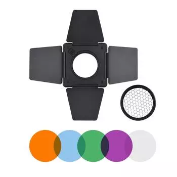 NiceFoto SN-33 Фотографический светильник Шторки с сотовой сеткой 5 шт. Цветные фильтры для Mini