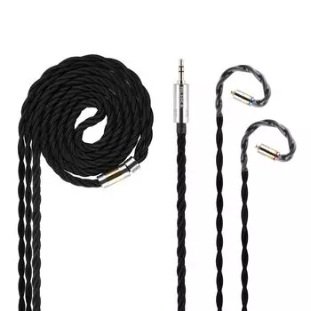 NICEHCK FirstTouch 6N OFC медь высокой чистоты медно-серебряный сплав провод микс наушники MMCX штекер металлический разъем съемный HIFI замена кабеля обновление