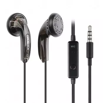 NICEHCK Traceless earphones dynamic driver Wired PET diaphragm 1DD copper cable included calling with microphone Classic canal type Simple and classic