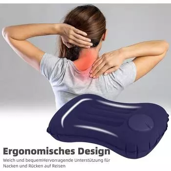 NICEWIN 2 Pack Водонепроницаемые надувные подушки для кемпинга, Сверхлегкая надувная подушка для пляжа, Сжимаемая, Удобная, Надувная подушка, фиолетовый