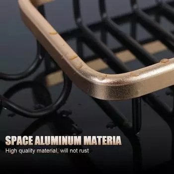 NICEYARD кухонная сушилка полка держатель для крана алюминиевый держатель для тряпки полка для слива раковины губка для хранения аксессуары для ванной комнаты чёрный