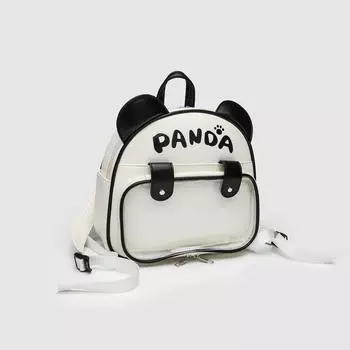 Niche Academy Style Student Cute Panda Backpack Большая вместимость 2D Barjiguzi Pain Bag Backpack