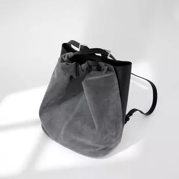 Niche Backpack, Suede for Autumn and Winter with A High-end Feel, Brown Backpack, Single-shoulder Bag, Versatile, Casual and High-quality Women s Bag чёрный