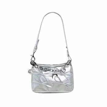 Niche Bow Fashion Bag Single-shoulder Bag Small Square Bag Chain Underarm Bag