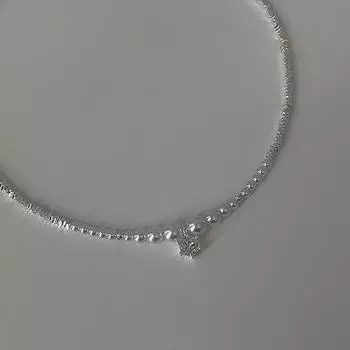 Niche Broken Silver Pearl Ожерелье Женское Легкое Роскошное Ретро Элегантное Модное Темпераментное Трендовое Универсальное Ожерелье На Ключицу