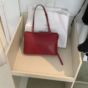 Niche Cross Simple Fashion сумка через плечо женская красная сумка через плечо с подушкой чёрный