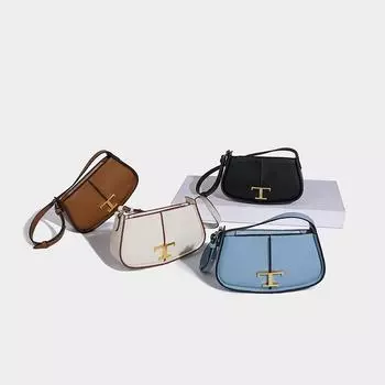 Niche design 2024 весна-лето новая модная сумка высокого класса подмышкой с такой же сумкой-седлом через плечо синий