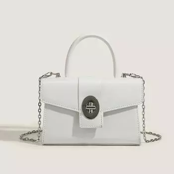 Niche Design Advanced Sense Bag Кожаная черная мотоциклетная маленькая квадратная сумка Spice Fashion All-in-one Crossbody Bag