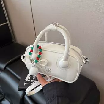 Niche design bag women s new summer versatile messenger bag portable pillow bag белый