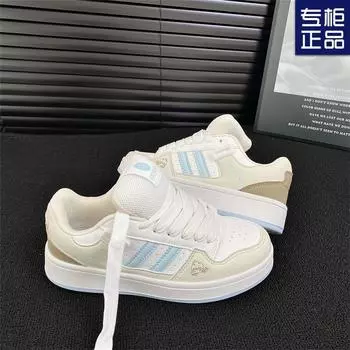 Niche design cute bread shoes women 2025 new student leisure original fashion trendy Korean version versatile white shoes 35