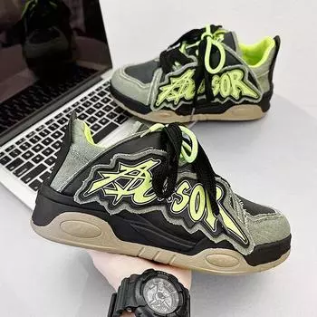 Niche design Darth Vader version bread shoes casual new national tide brand dad shoes sports skateboard live stream shoes 39 армия зеленый