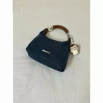 Сумка через плечо из денима Niche Design, женская, новинка 2024 года, большая вместительная сумка-тоут, модная сумка-мессенджер через плечо синий