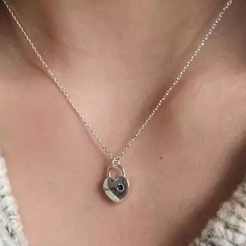 Niche Design Feeling Heart Diamond Ожерелье Подвеска в форме сердца с гравировкой Цепочка с английским воротником Минималистская цепочка на шею